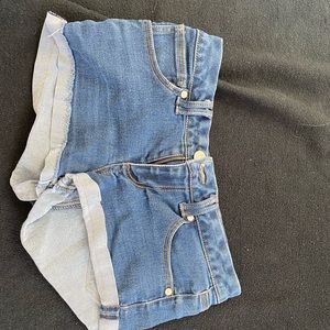 denim shorts